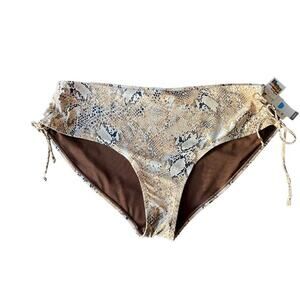 Time and Tru Women’s‎ Faux Snake Print Bikini Bottom Plus  2X-SALE!!